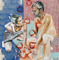 Mischtechnik auf Leinwand, 120 x 120 cm, 2025